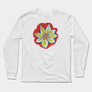 Abstract Flower Long Sleeve T-Shirt